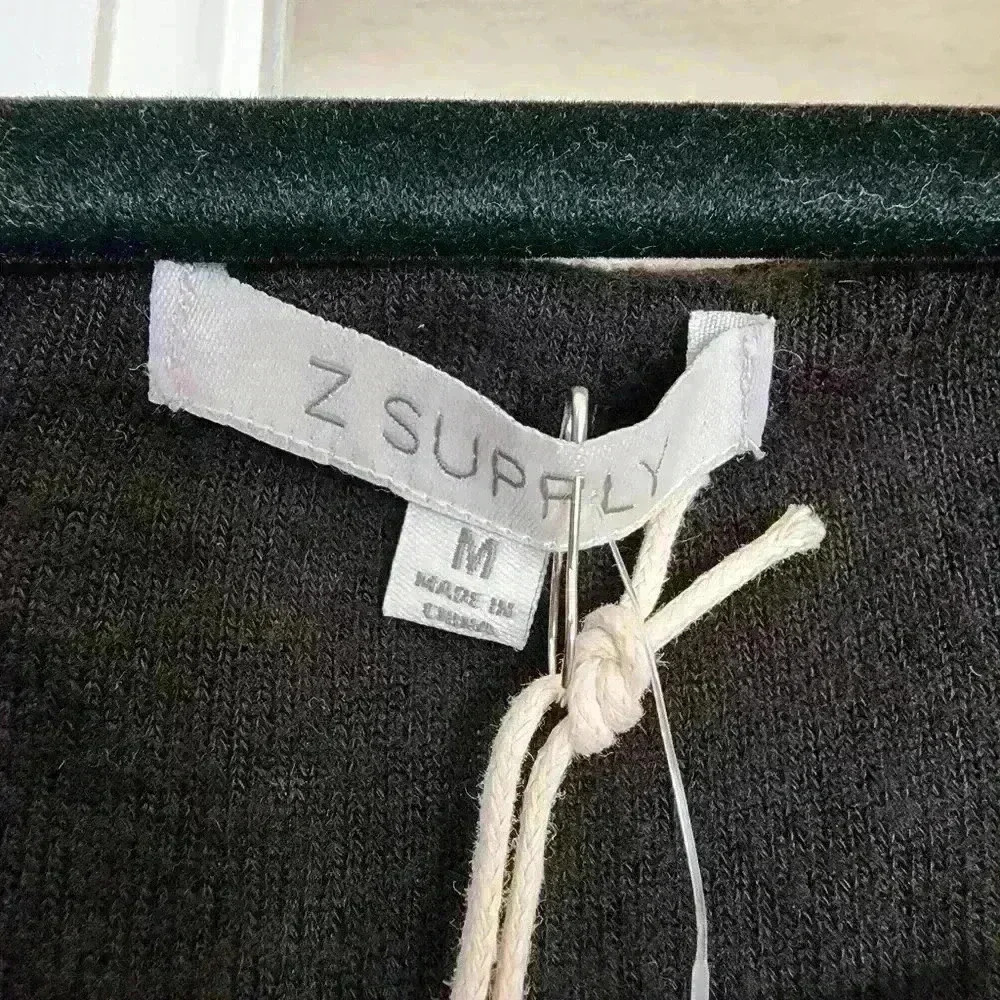 NWT Z Supply Black Knee Length Long Sleeve Knit Winter Sweater Dress Medium - Picture 11 of 12